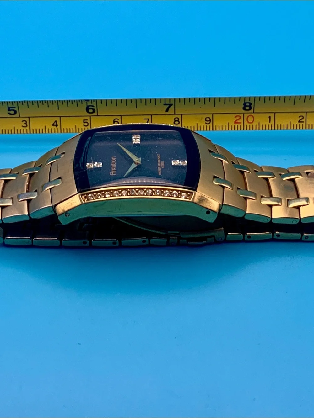 ARMITRON 20/4541GP Men’s Dress Wristwatch All St Steel Japan Movt Works New Batt